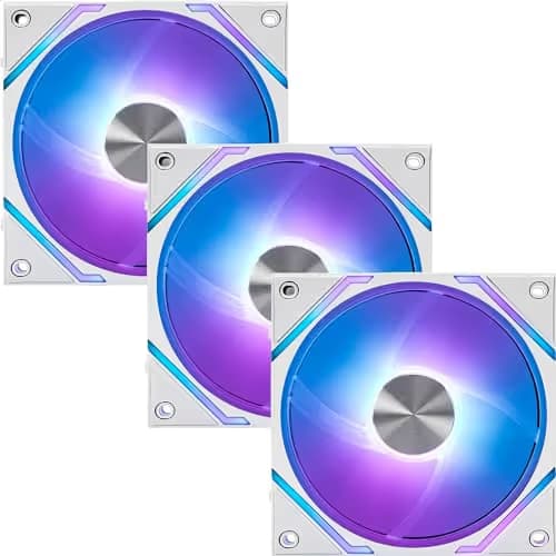 MSI MPG EZ120 120mm Addressable RGB PWM 73.82 CFM White 3-Pack main image