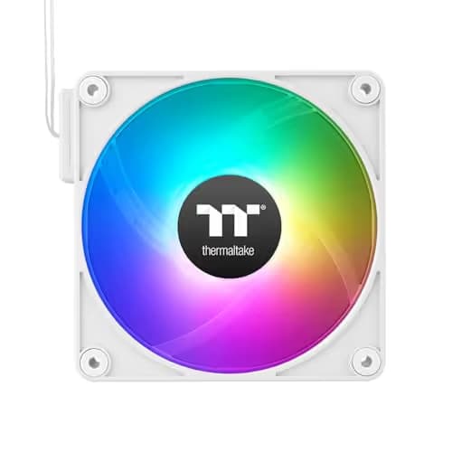 Thermaltake CT120 EX 120mm White Reverse ARGB Sync PWM 65.82 CFM 3-Pack image