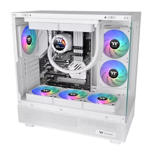 Thermaltake CT120 EX 120mm White Reverse ARGB Sync PWM 65.82 CFM 3-Pack image