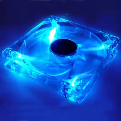 Logisys CF120BL 120mm Clear Blue LED 69.15 CFM 1-Pack main image