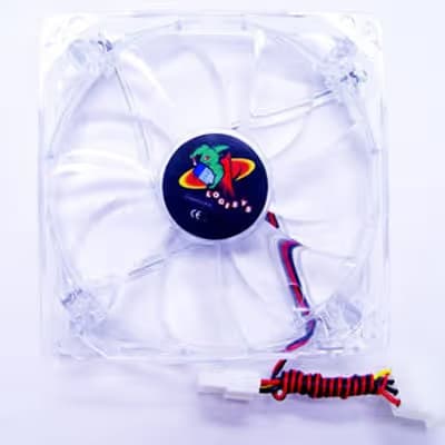 Logisys CF120BL 120mm Clear Blue LED 69.15 CFM 1-Pack image