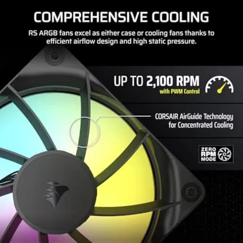 Corsair RS120 120mm Black ARGB  image
