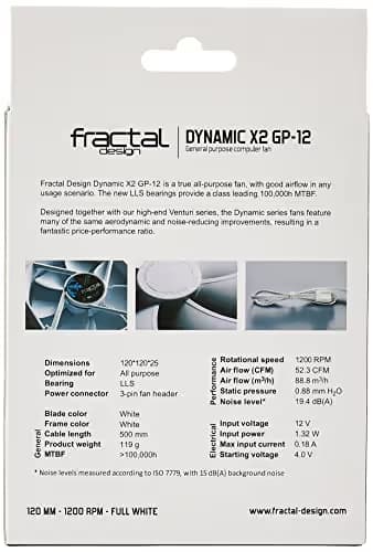 Fractal Design Dynamic X2 120mm White 1-Pack image