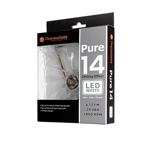 Thermaltake Pure 140mm Clear Blue 67.02 CFM image