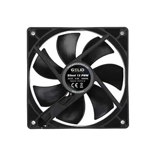 Gelid Solutions Silent 12 120mm Black PWM 64.5 CFM 1-Pack image