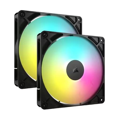 Corsair RS140 140mm Black ARGB PWM 95.5 CFM 2-Pack main image
