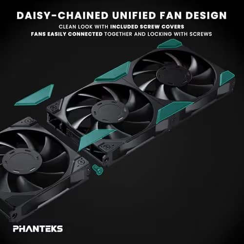 Phanteks M25G2-140 140mm Black PWM 101.78 CFM 3-Pack image