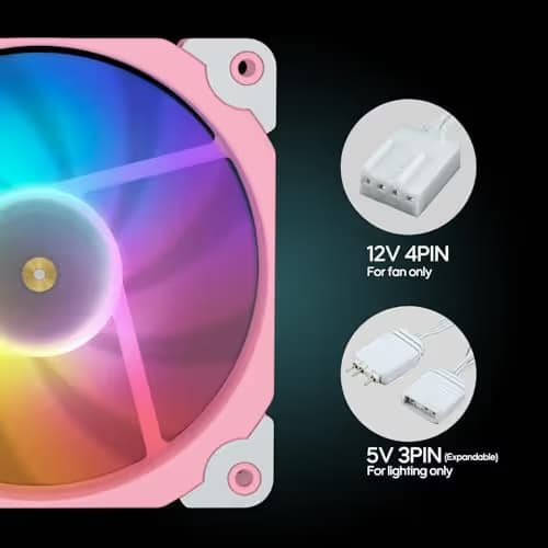 Vetroo SA-120 120mm Pink PWM ARGB image
