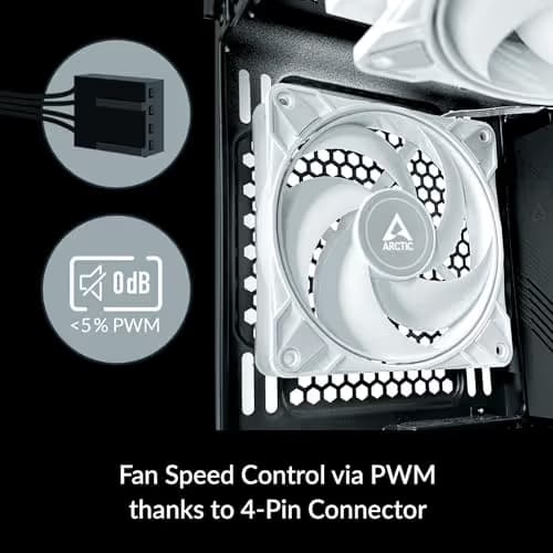 ARCTIC P12 Max 120mm White PWM 81.04 CFM 1-Pack image
