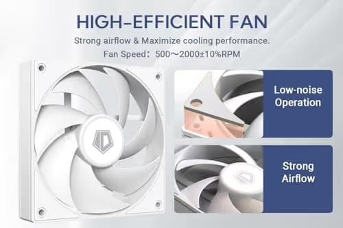 ID-COOLING AF-125-W Trio 120mm White PWM Pack of 3 image