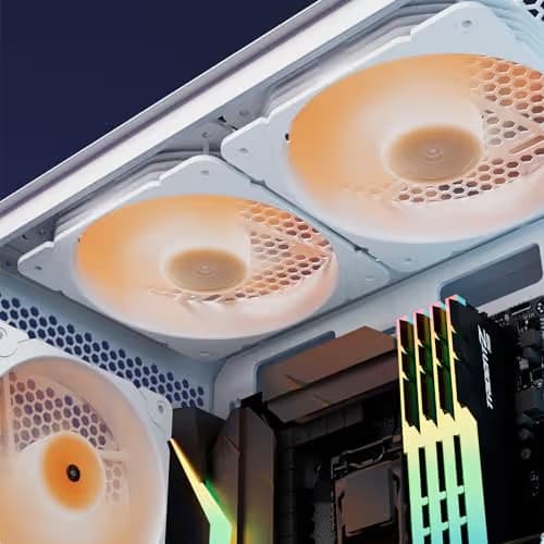 Vetroo SA-140 140mm White PWM 69.29 CFM Addressable RGB 1-Pack image