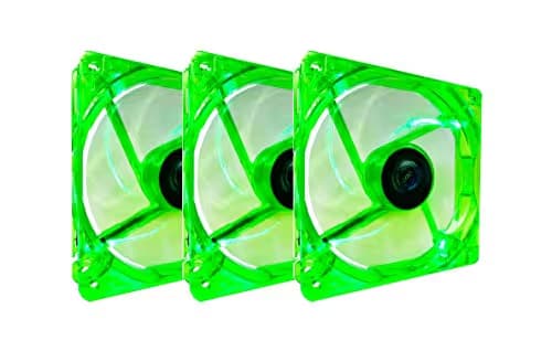Apevia CF312SL-UGN 120mm Green LED Green 3-Pack image