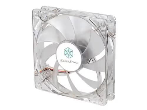 Silverstone FN 120mm Clear Red LED 58.47 CFM 1-Pack image