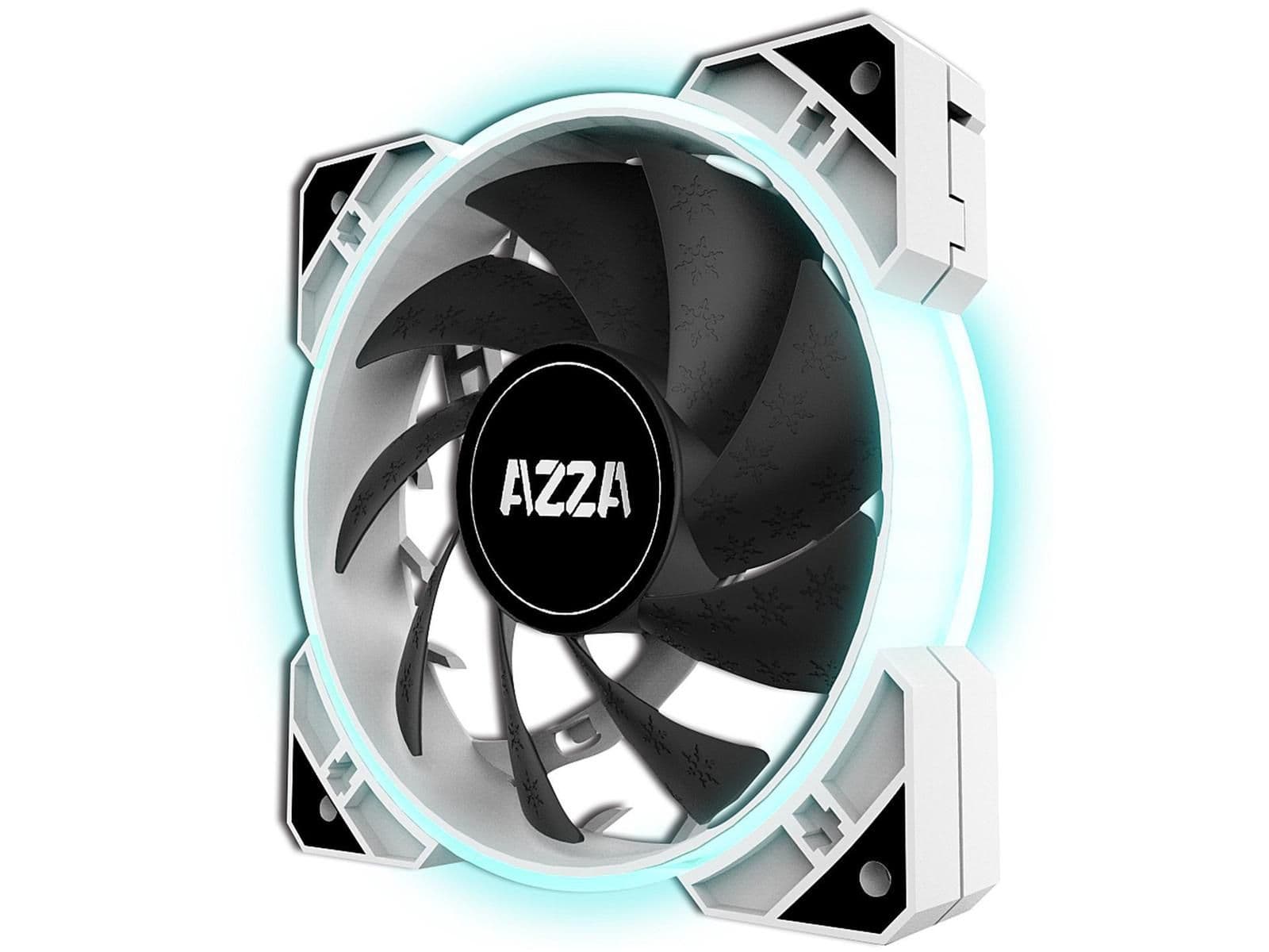 Azza Hurricane Lite 120mm Black / White 47 CFM RGB 3-Pack image