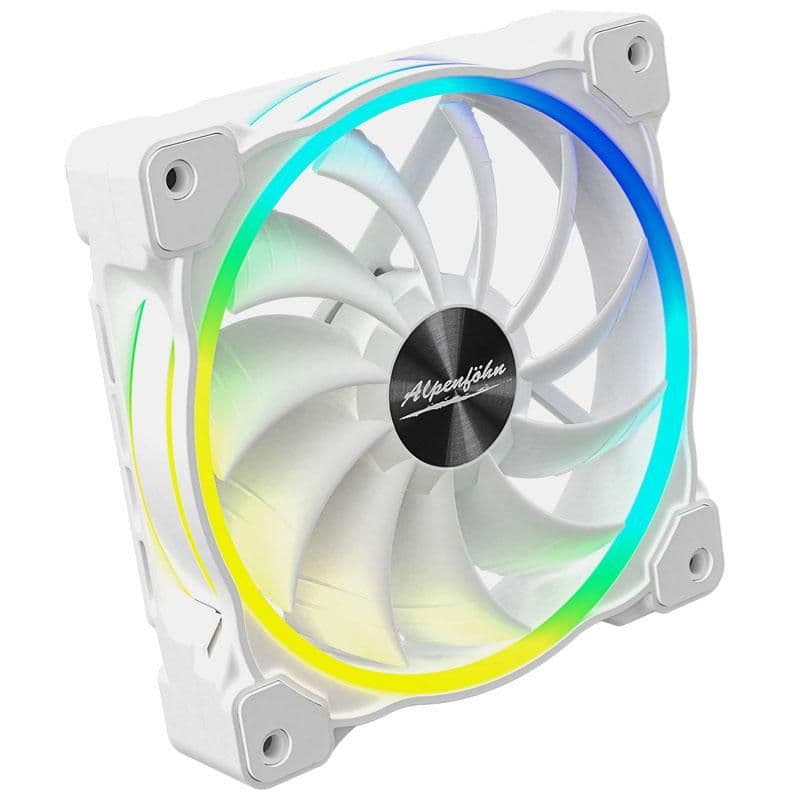 Alpenföhn Wing Boost 3 120mm White ARGB PWM 54.5 CFM 1-Pack main image