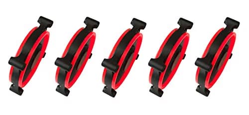 Apevia C 120mm Black / Red 57.67 CFM Red LED 5-Pack image