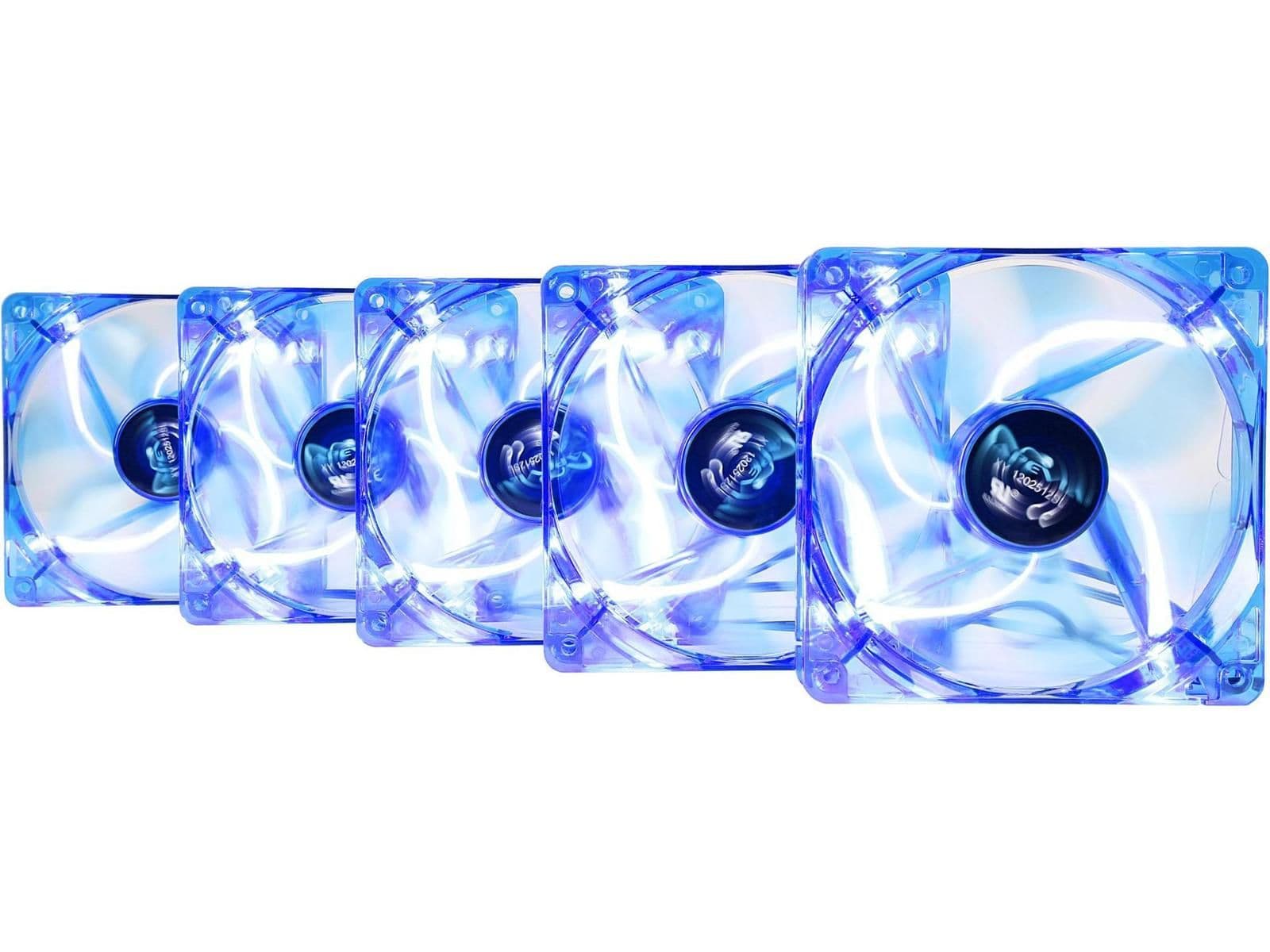 Apevia AF512L-BL 120mm Blue Blue LED 5-Pack image