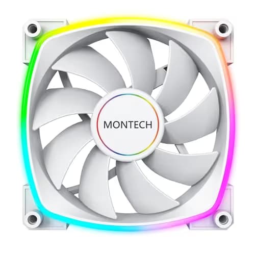 Montech AX140 140mm White PWM ARGB 90.5 CFM 1-Pack image