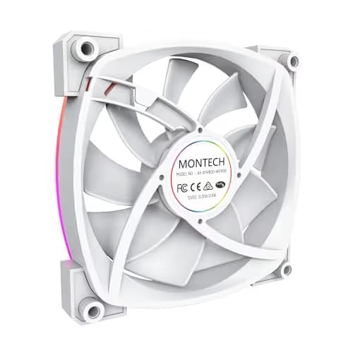 Montech AX140 140mm White PWM ARGB 90.5 CFM 1-Pack image