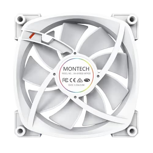 Montech AX140 140mm White PWM ARGB 90.5 CFM 1-Pack image