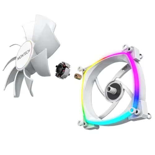 Montech AX140 140mm White PWM ARGB 90.5 CFM 1-Pack image