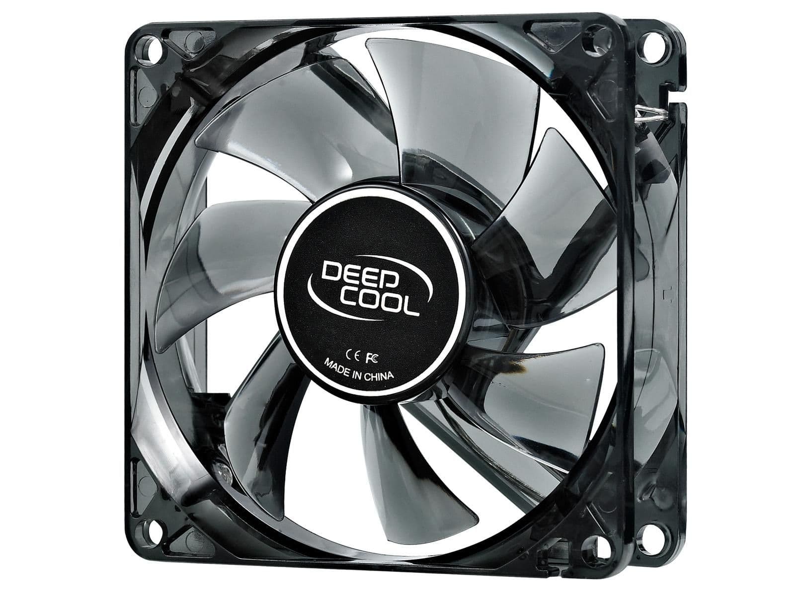 Deepcool Wind Blade 80mm Translucent Black Blue 21.8 CFM image