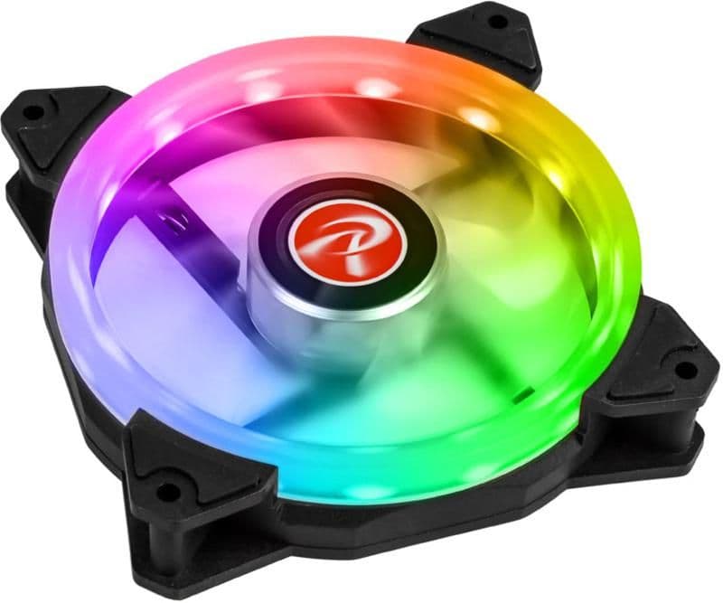 RAIJINTEK IRIS 12 RBW ADD-1 120mm White / Black Addressable RGB PWM 35.8 CFM 1-Pack image