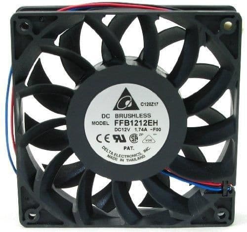 Delta Electronics FFB1212EH-F00 120mm Black 150.33 CFM 1-Pack main image