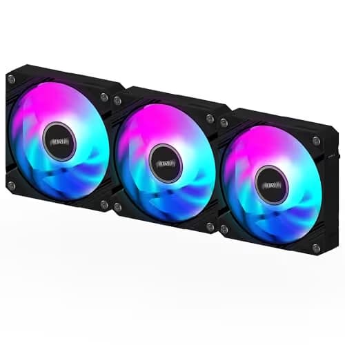 Gigabyte AORUS EZ CHAIN FAN 120mm Black RGB PWM 3-Pack image