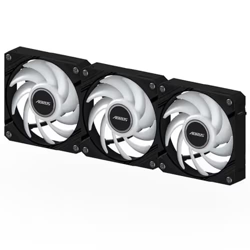 Gigabyte AORUS EZ CHAIN FAN 120mm Black RGB PWM 3-Pack image