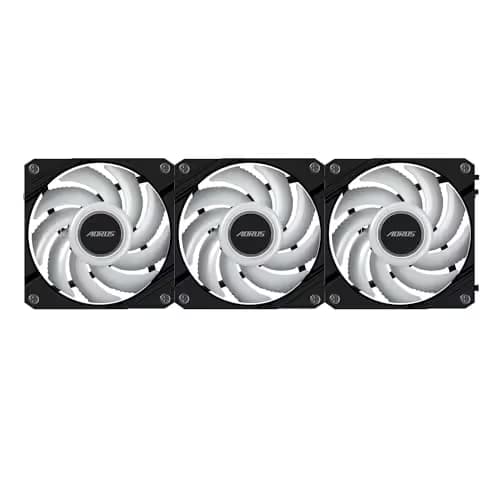 Gigabyte AORUS EZ CHAIN FAN 120mm Black RGB PWM 3-Pack image