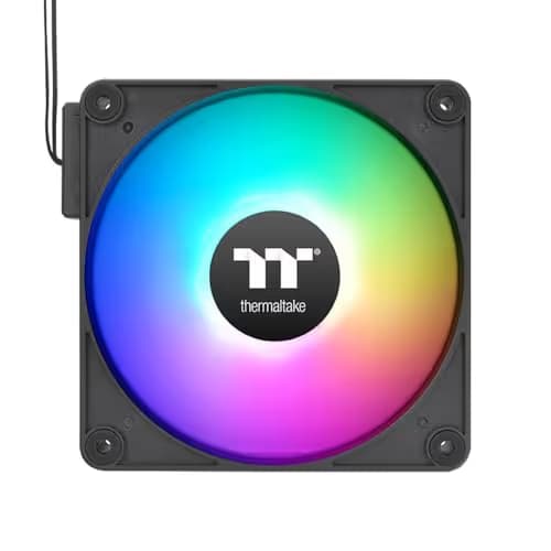 Thermaltake CT120 EX Reverse ARGB Sync 120mm Black PWM 65.82 CFM 3-Pack image