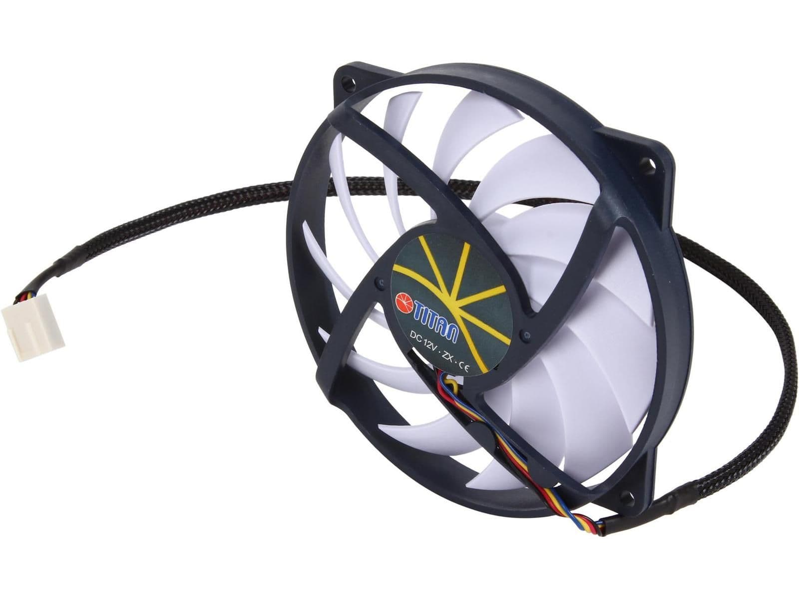 Titan TFD-9515M12ZP 95mm Black / White PWM 52.95 CFM 1-Pack main image