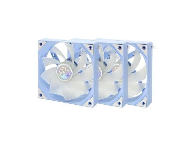 Yeston SAKURA 120mm Blue / White Addressable RGB PWM 79 CFM 3-Pack main image