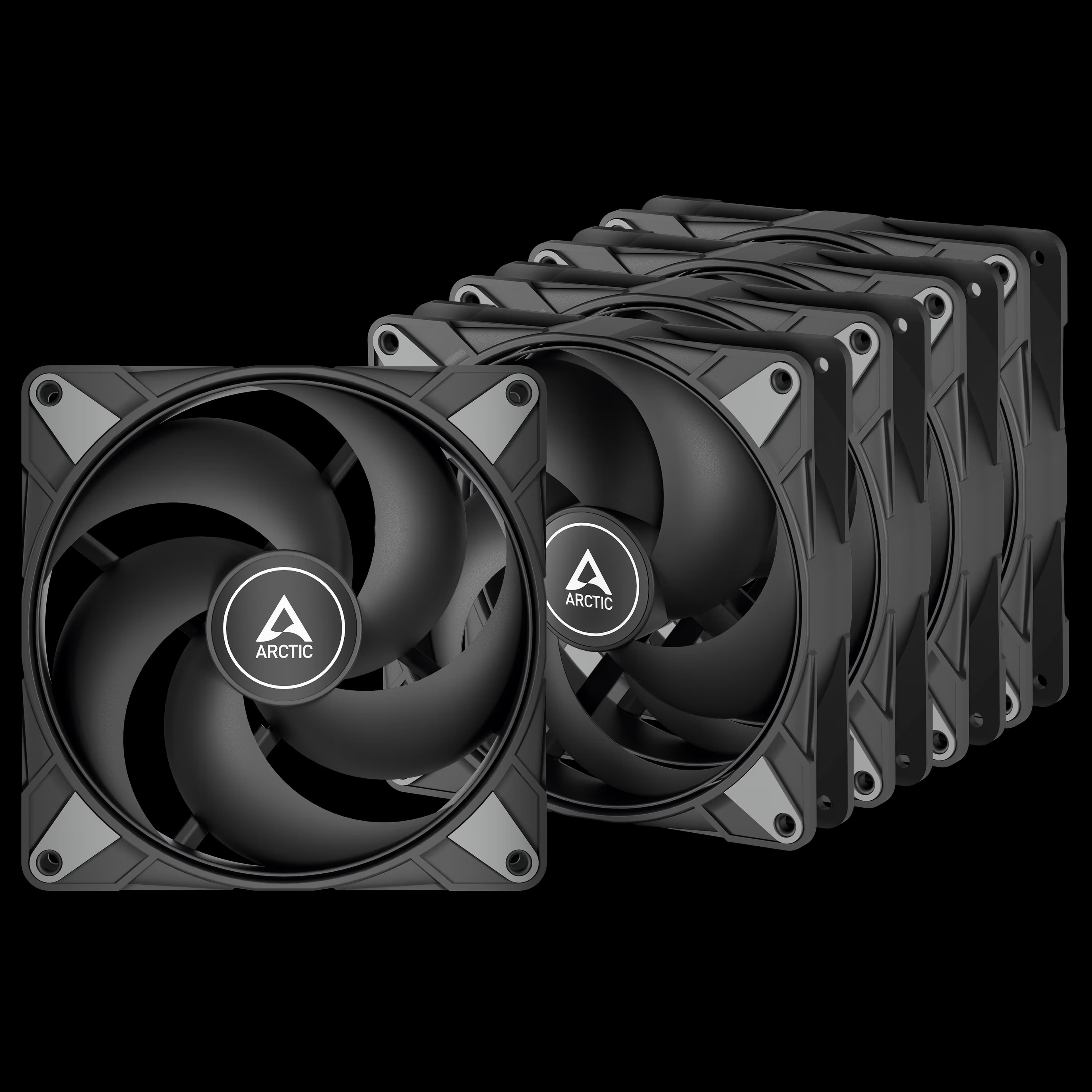 ARCTIC P14 Max 140mm Black PWM 5-Pack image