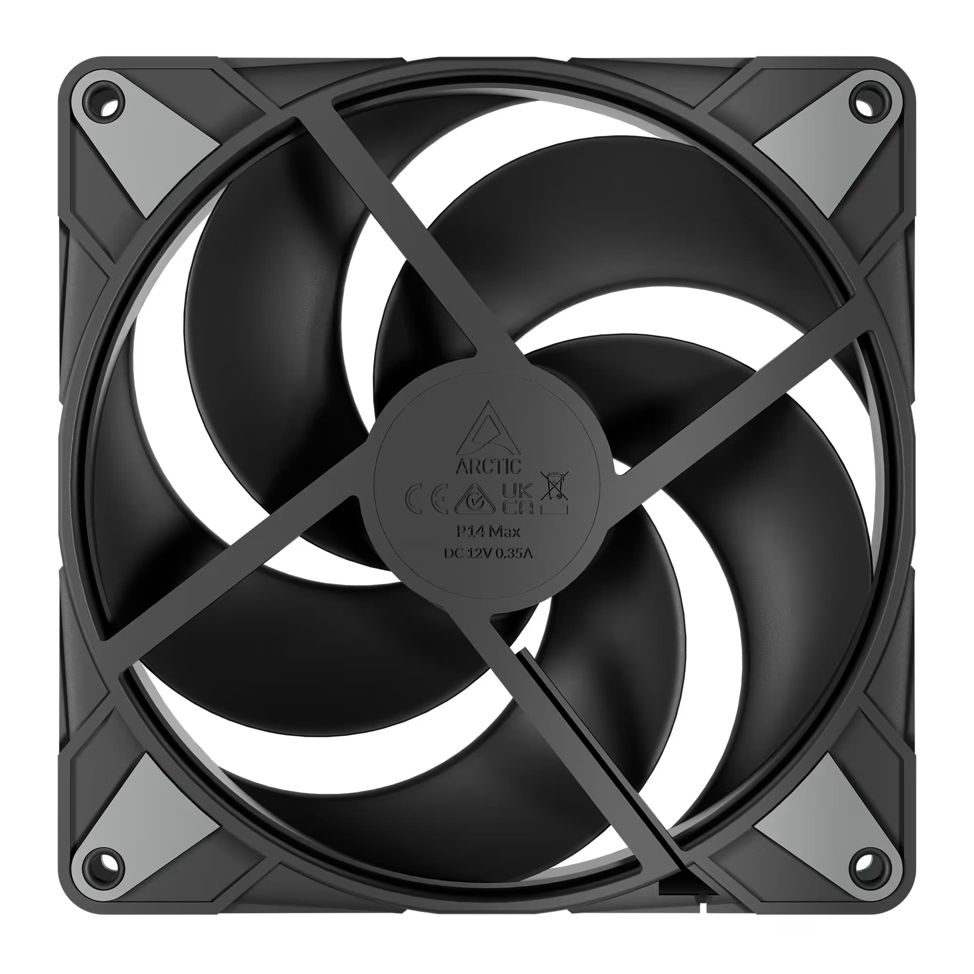ARCTIC P14 Max 140mm Black PWM 5-Pack image