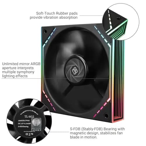 Thermalright TL-M12 120mm Black ARGB  image