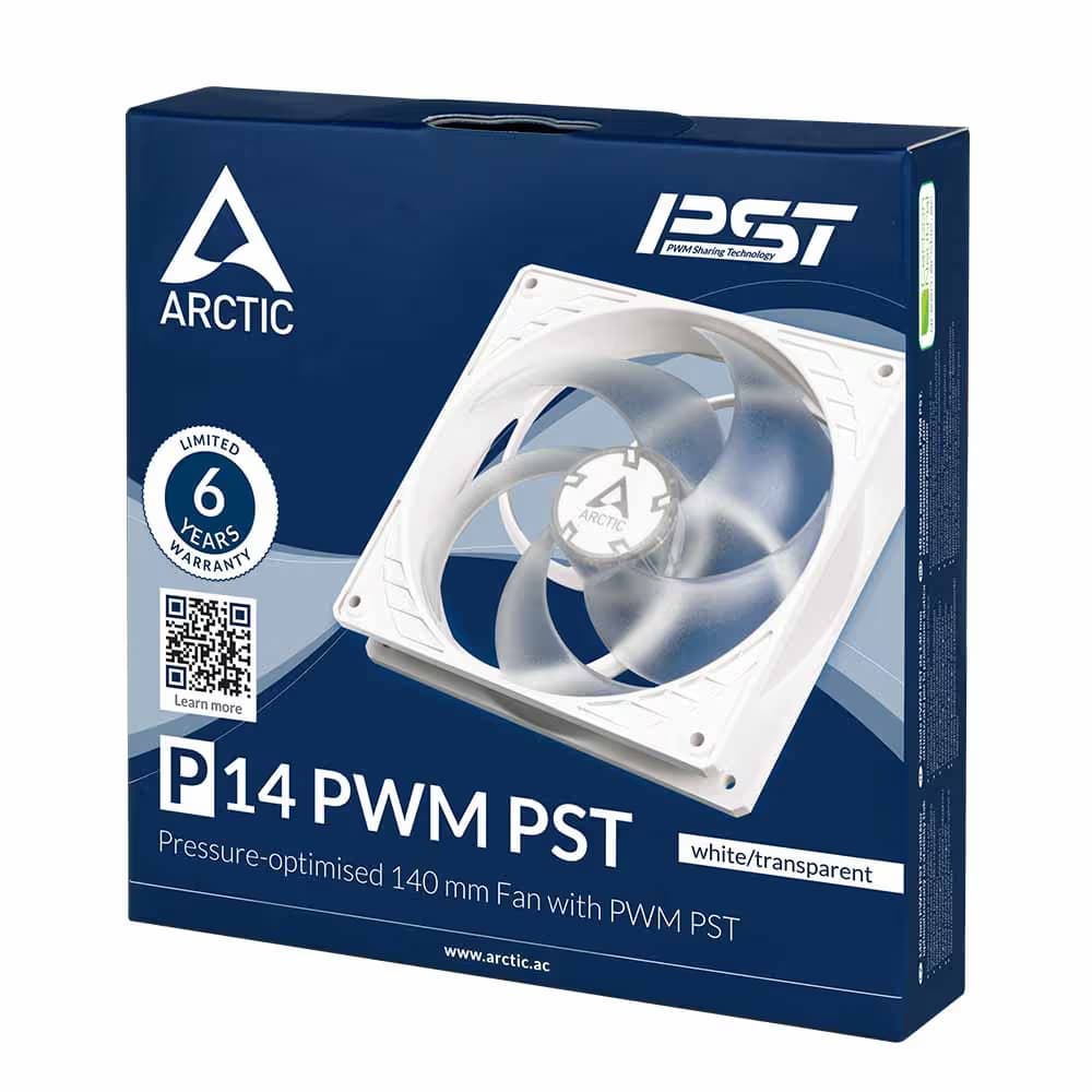 ARCTIC P14 PST 140mm White / Translucent PWM PST image