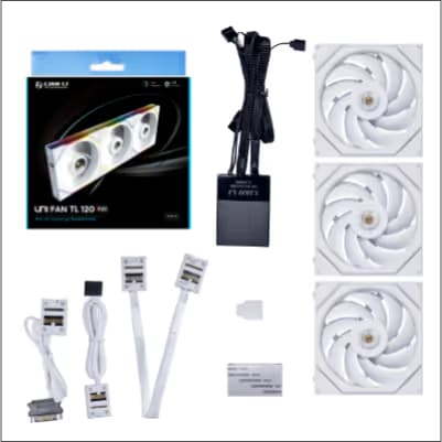 Lian Li UNI FAN TL 120mm White  RGB 3-Pack image