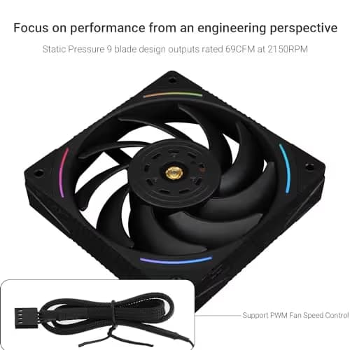 Thermalright TL-K12 120mm Black PWM 69 CFM image