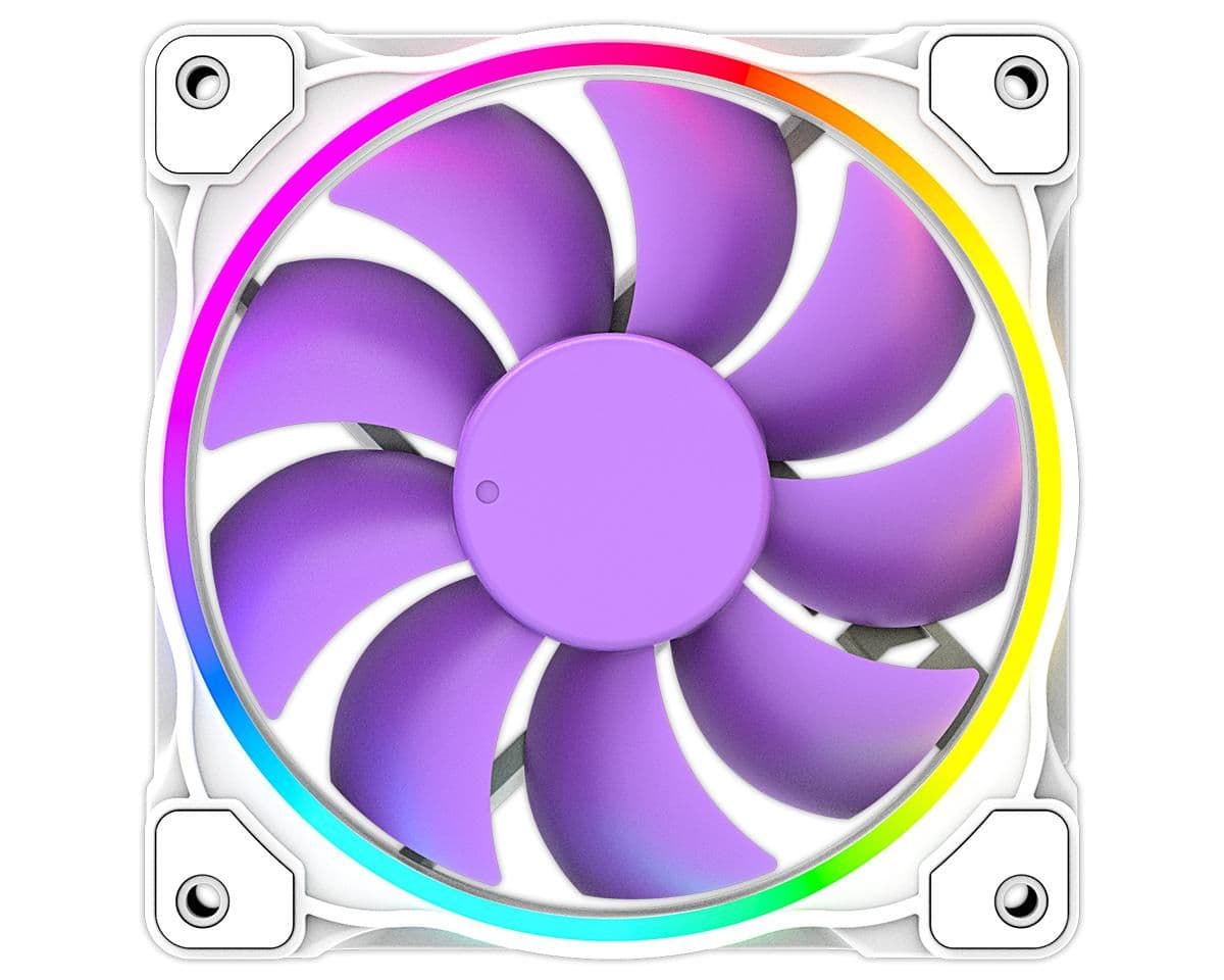 ID-COOLING ZF-12025 120mm White / Purple PWM ARGB 1-Pack image