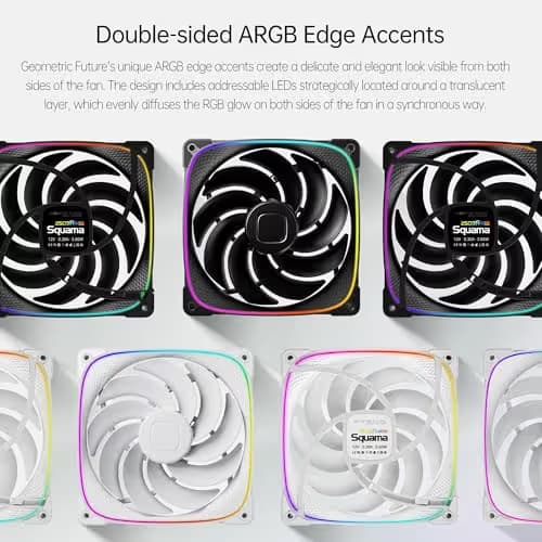 Geometric Future Squama 2503R 140mm White PWM ARGB image