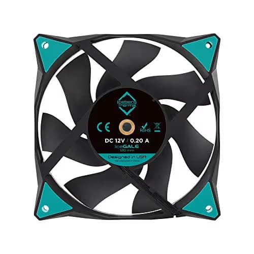 Iceberg Thermal IceGALE 120mm Black 76 CFM PWM 3-Pack image