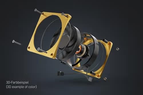 Alphacool Apex Stealth Metal 120mm Silver / Black PWM image