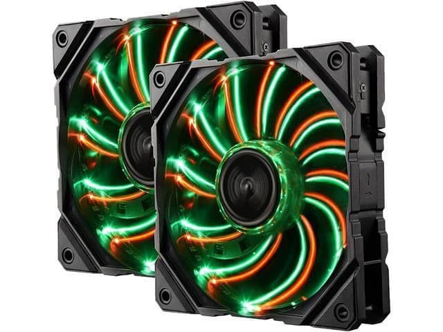 Enermax D.F. Vegas Duo 120mm Black PWM Red 61.92 CFM 2-Pack image