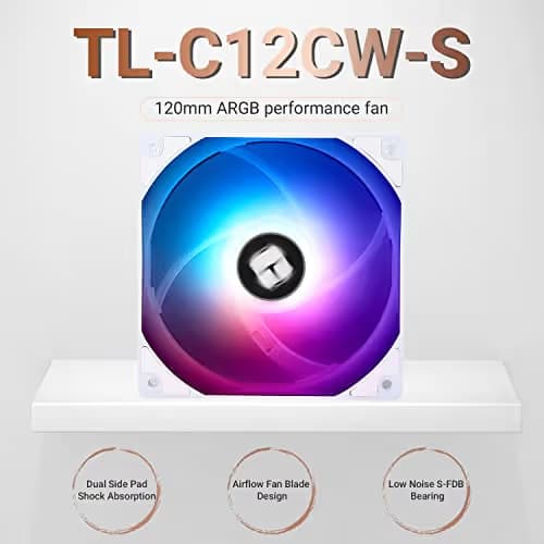 Thermalright TL-C12CW-S 120mm White ARGB PWM image