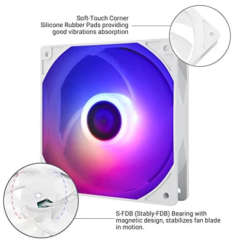 Thermalright TL-C12CW-S 120mm White ARGB PWM image