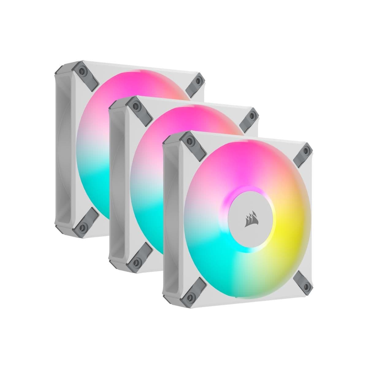 Corsair iCUE AF120 RGB ELITE 120mm White RGB PWM 3-Pack image