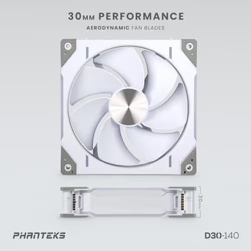 Phanteks PH-F140D30 140mm White PWM Addressable RGB 1-Pack image