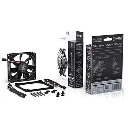 NoiseBlocker BlackSilentPro P-P 92mm Black PWM 38.25 CFM 1-Pack image